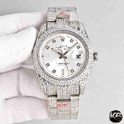 Rolex  Date Just 41 (Moissanite) Watch