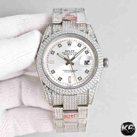 Rolex  Date Just 41 (Moissanite) Watch