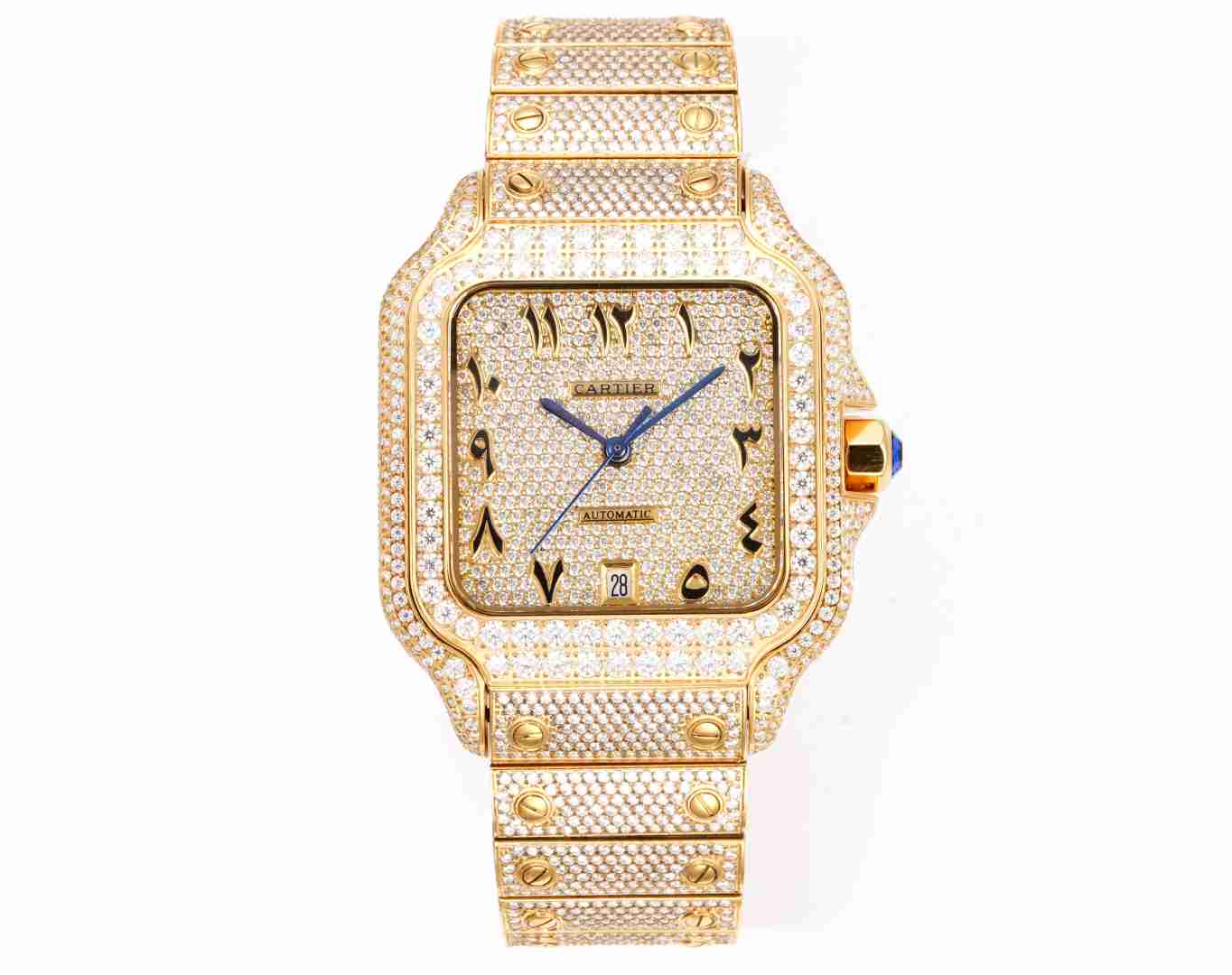 CARTIER      Santos (Moissanite) Watch