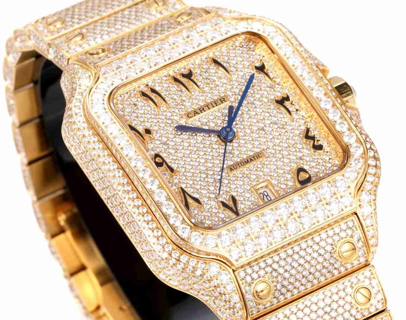 CARTIER      Santos (Moissanite) Watch
