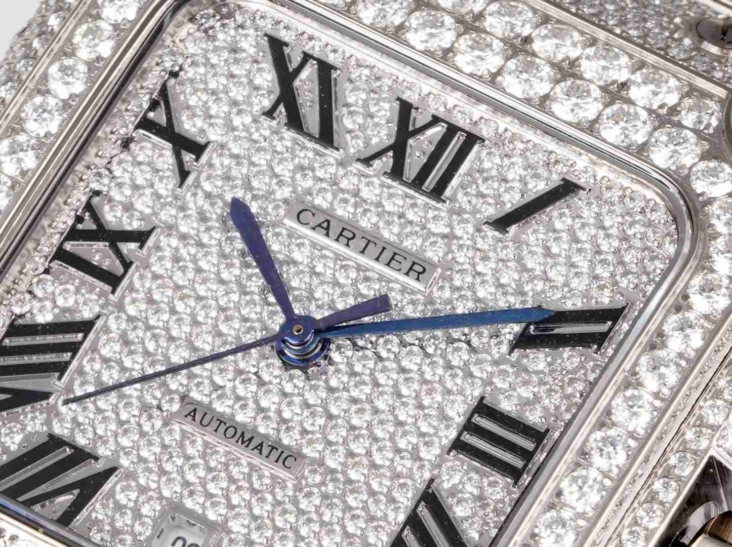 CARTIER      Santos (Moissanite) Watch