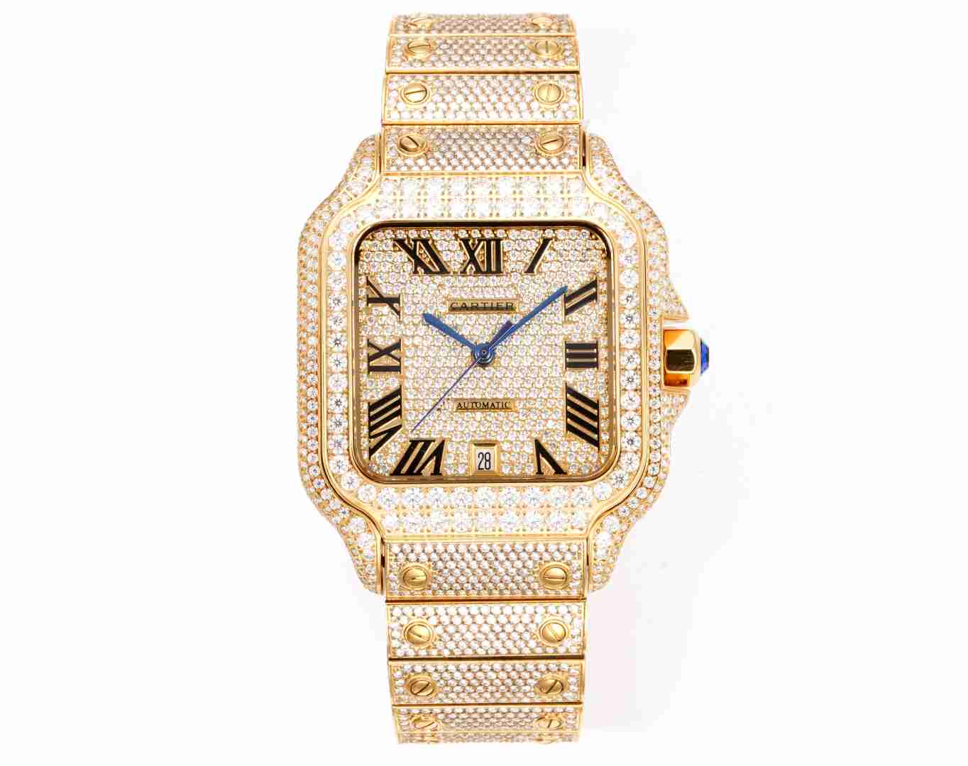 CARTIER      Santos (Moissanite) Watch