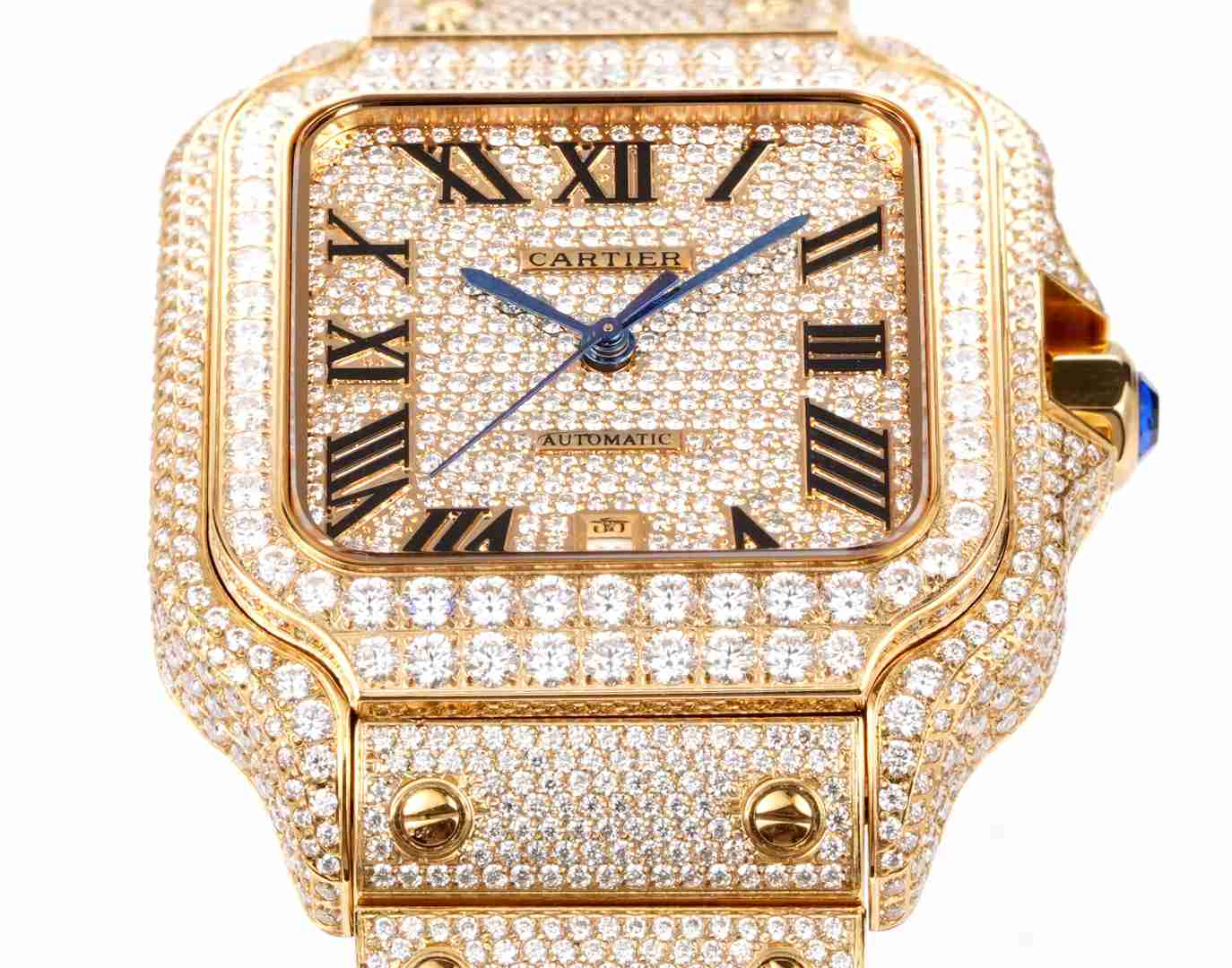 CARTIER      Santos (Moissanite) Watch