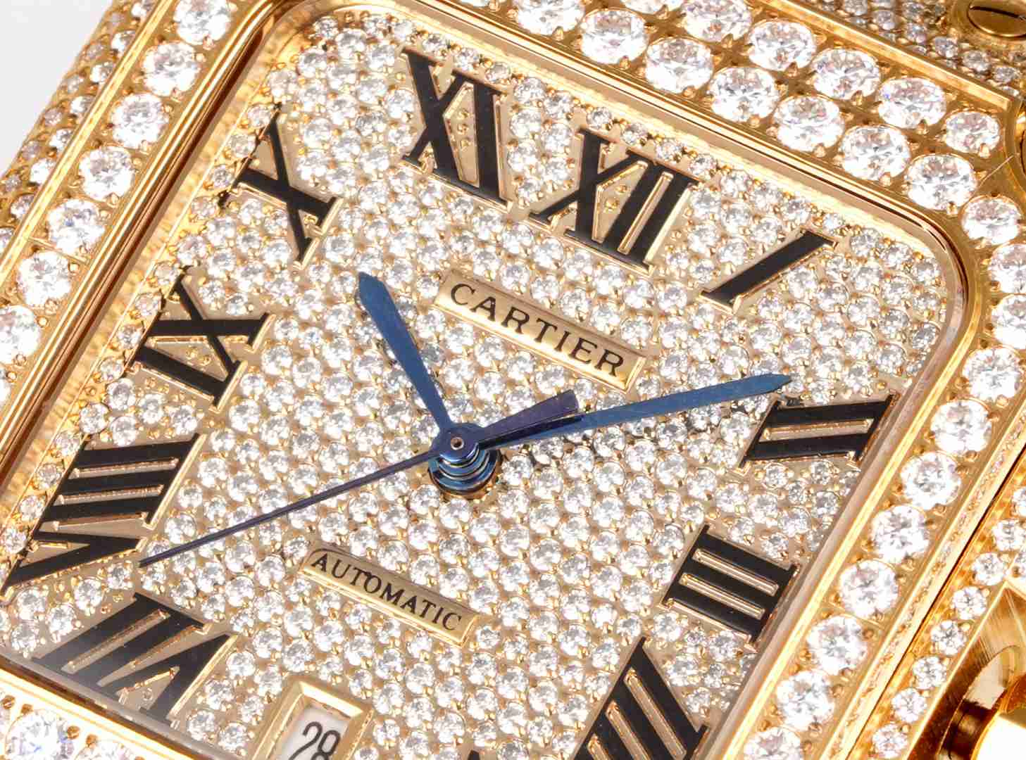 CARTIER      Santos (Moissanite) Watch