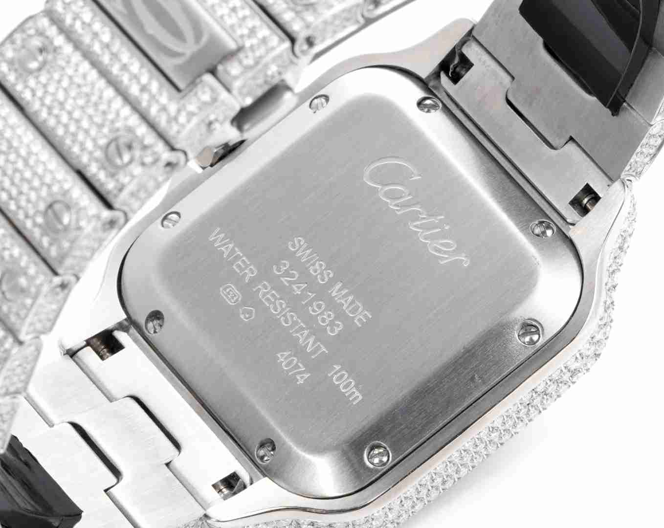 CARTIER      Santos (Moissanite) Watch