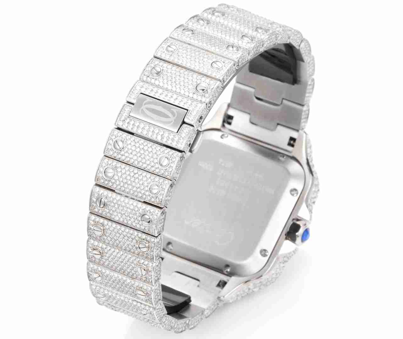 CARTIER      Santos (Moissanite) Watch