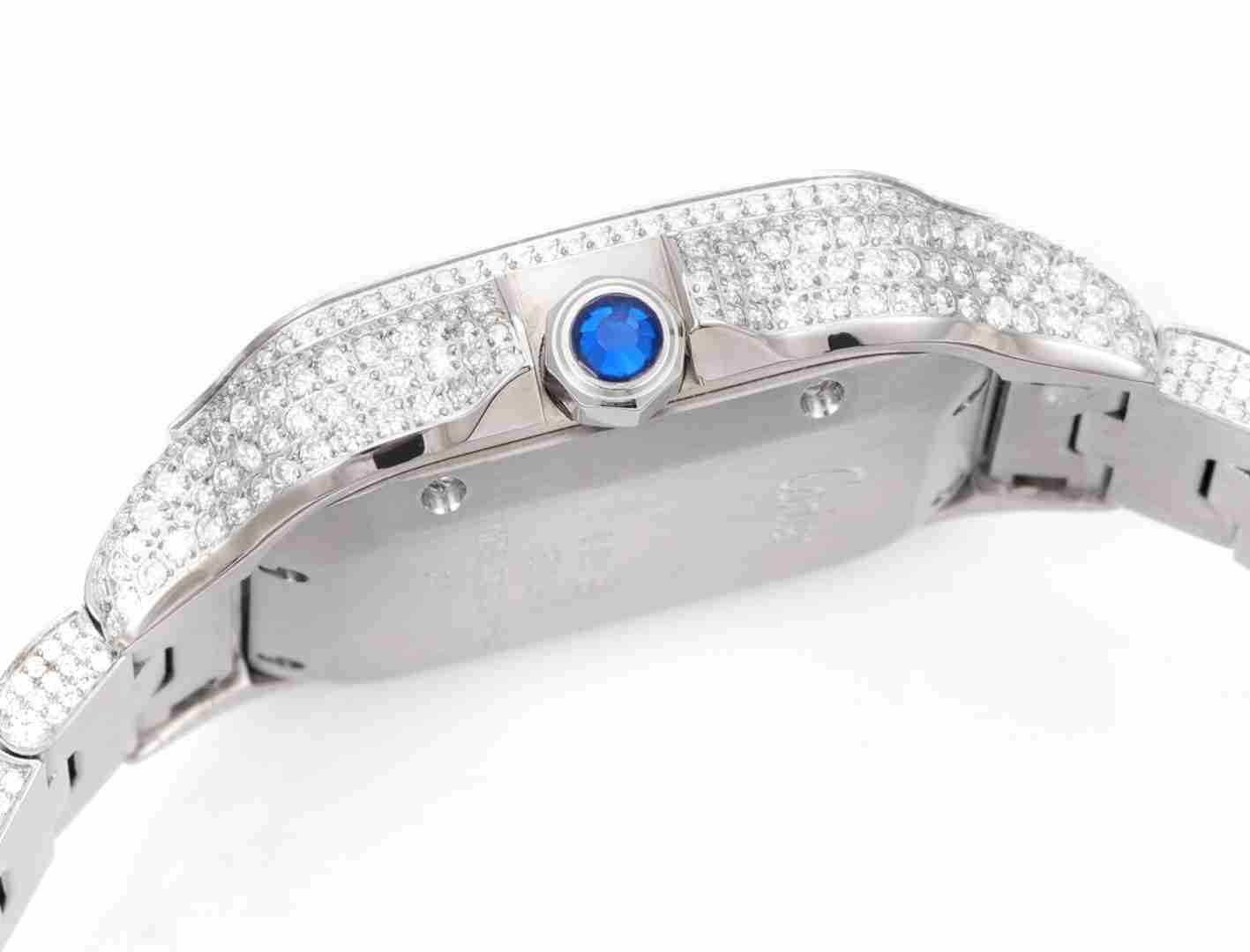 CARTIER      Santos (Moissanite) Watch